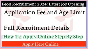 Peon Recruitment 2024