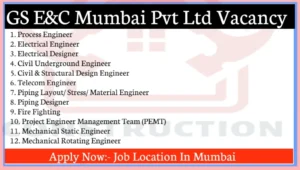 Construction Jobs In Mumbai At GS