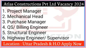 Atlas Construction Pvt Ltd Company Vacancy 2024