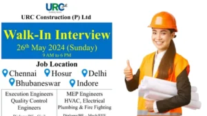 URC Construction Walk-In Interview 2024