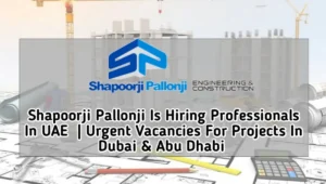 Job Opportunity At Shapoorji Pallonji Group