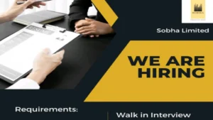 Sobha Limited Hiring 2024