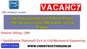 Job Announcement for UP Water Project