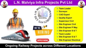 Job Opening for Multiple Positions for Ongoing Railway Projects