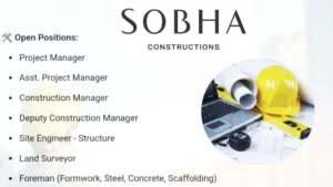 SOBHA Constructions Job Openings 2024