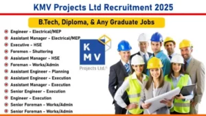 New Job Openings at KMV Projects Ltd