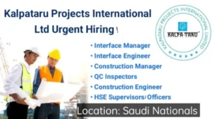 Kalpataru Projects International Ltd Urgent Hiring