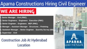 Aparna Constructions Hiring