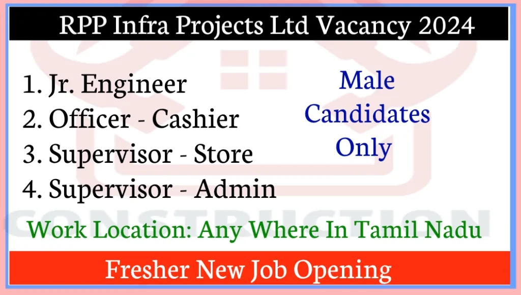 RPP Infra Projects Ltd Vacancy 2024