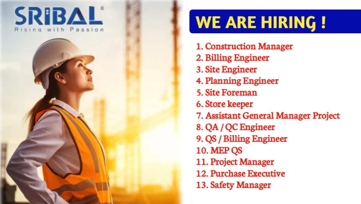 Sribal Construction Company Job Vacancy 2024