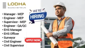 Lodha Group Job Vacancy 2024