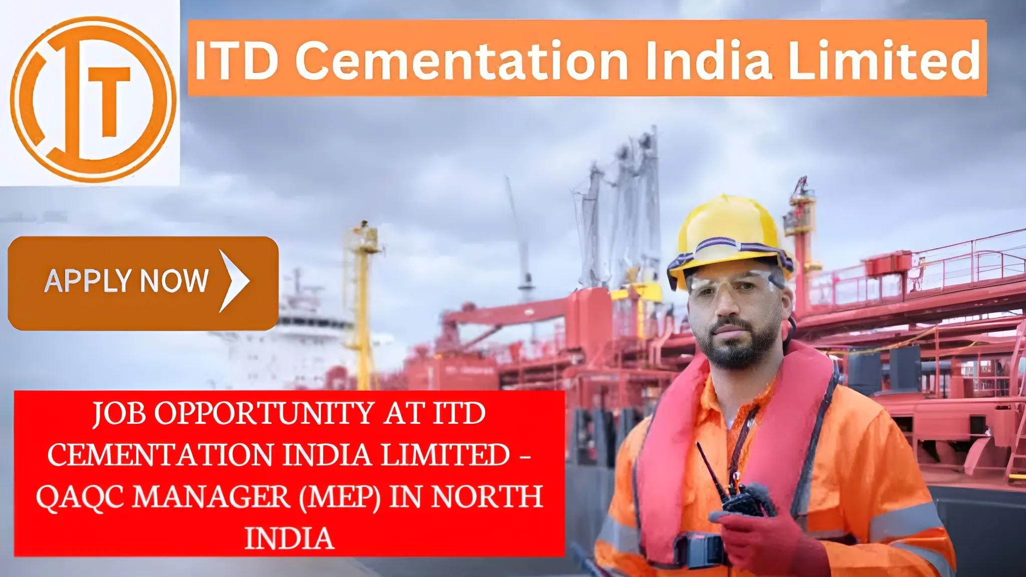 Job Opportunity at ITD Cementation India Limited