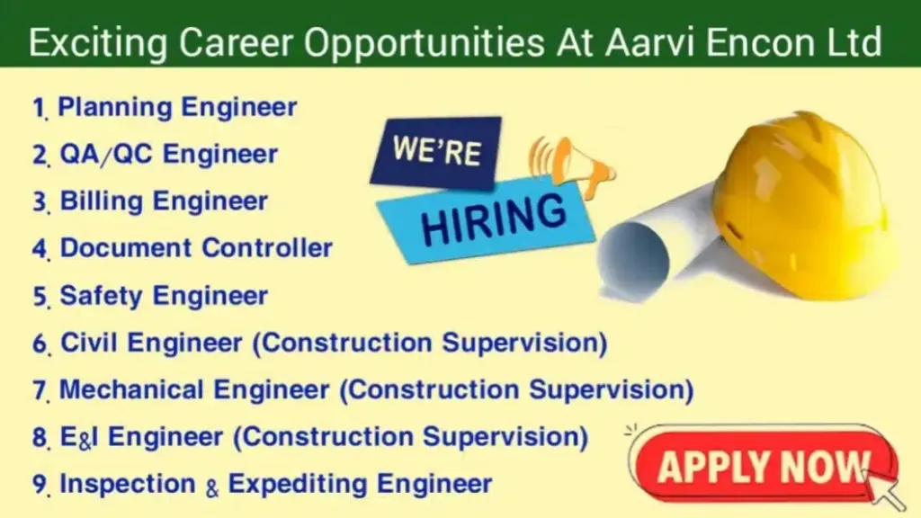 Career Opportunities at Aarvi Encon Ltd