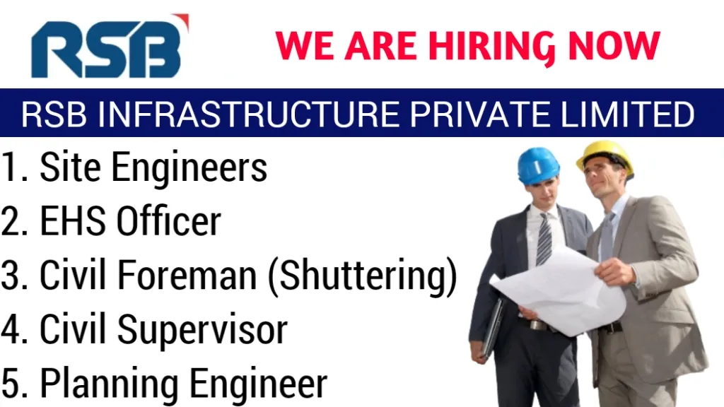 RSB Infrastructure Pvt Ltd Hiring 2024