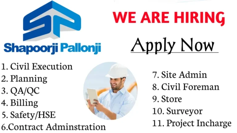 Shapoorji Pallonji Group Job Vacancy