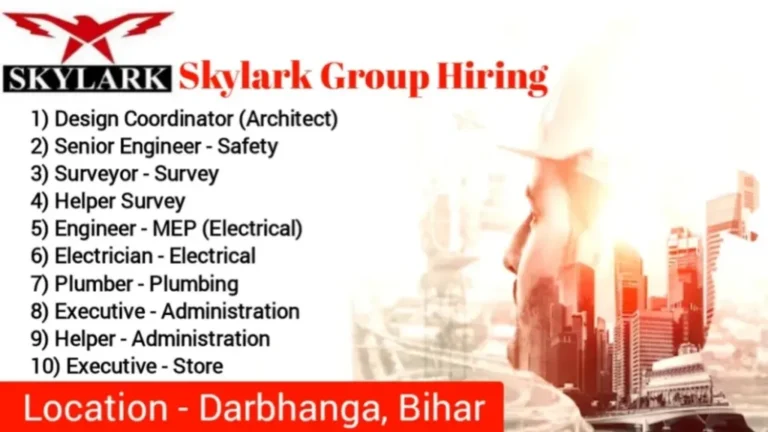 Skylark Group Urgent Job 2024