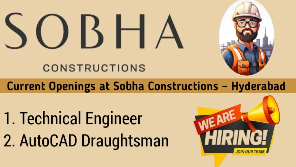 Current Openings at Sobha Constructions