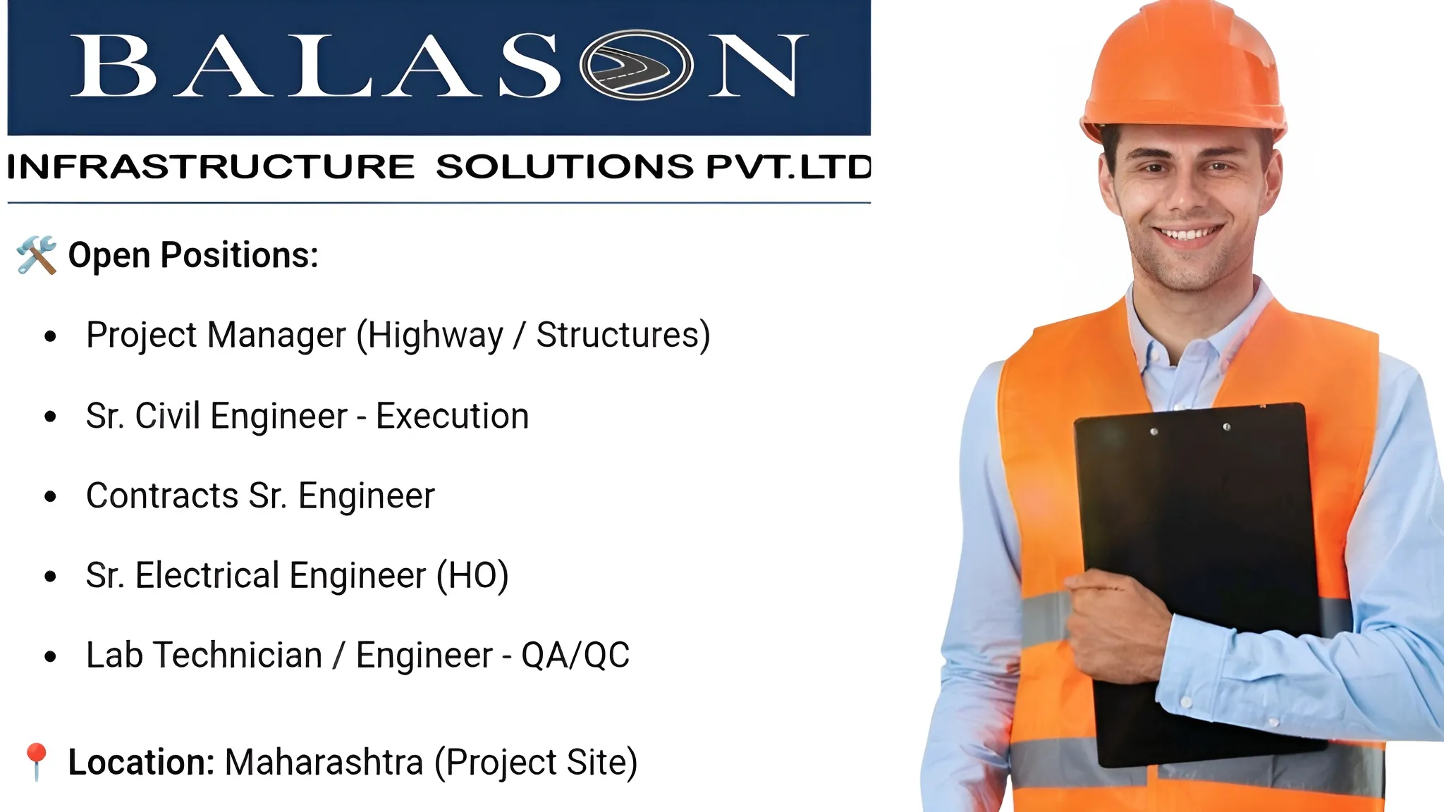 Balason Infrastructure Solution Pvt Ltd Job Vacancy