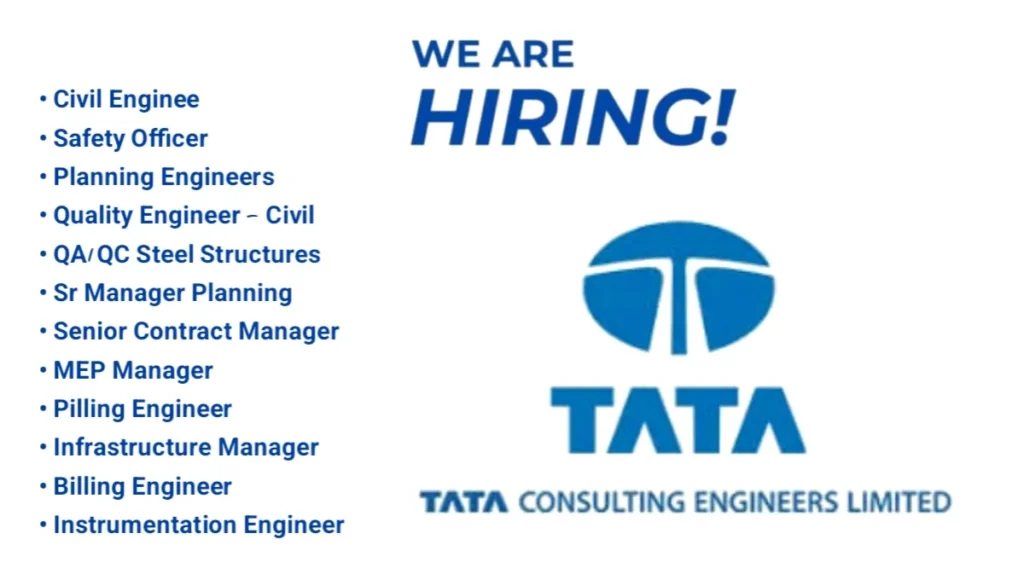 Tata Consulting Engineers Hiring