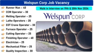 Welspun Corp Job Openings