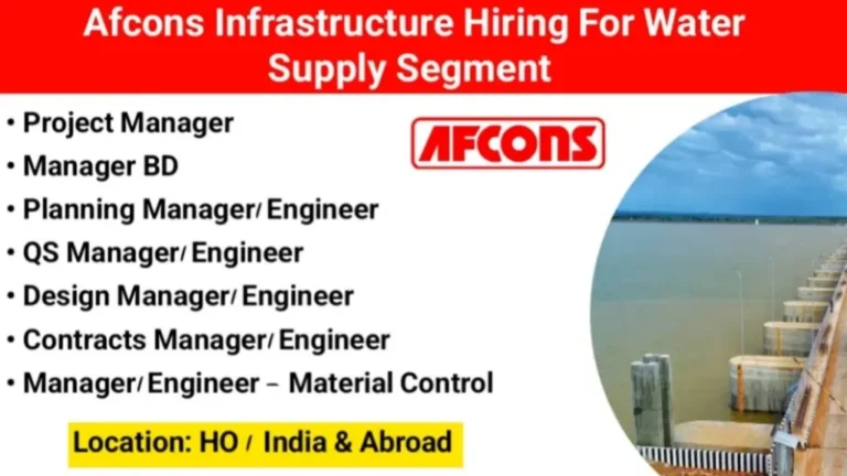 Afcons Infrastructure Ltd Hiring