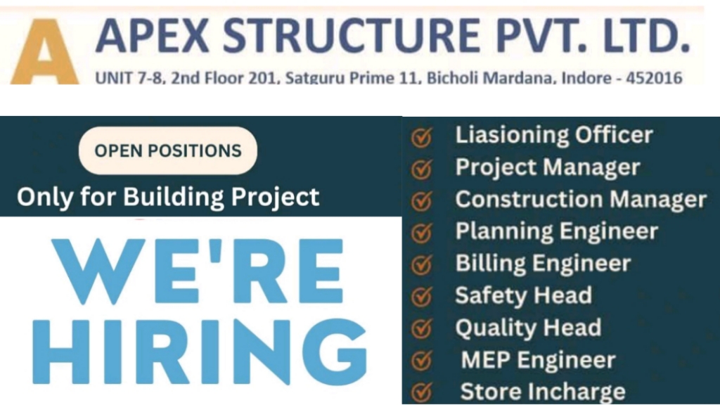 Apex Structure Pvt Ltd Recruitment 2025 | Exciting Career Opportunities ...