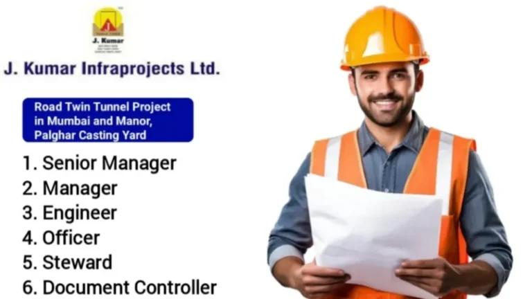 Jkumar Infraprojects Ltd Vacancy